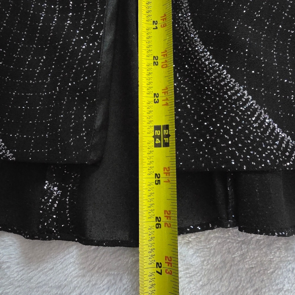 R&M Richards Petite Black Silver Glitter Jacket Dress 2 Piece Formal Size 12P - Picture 13 of 16